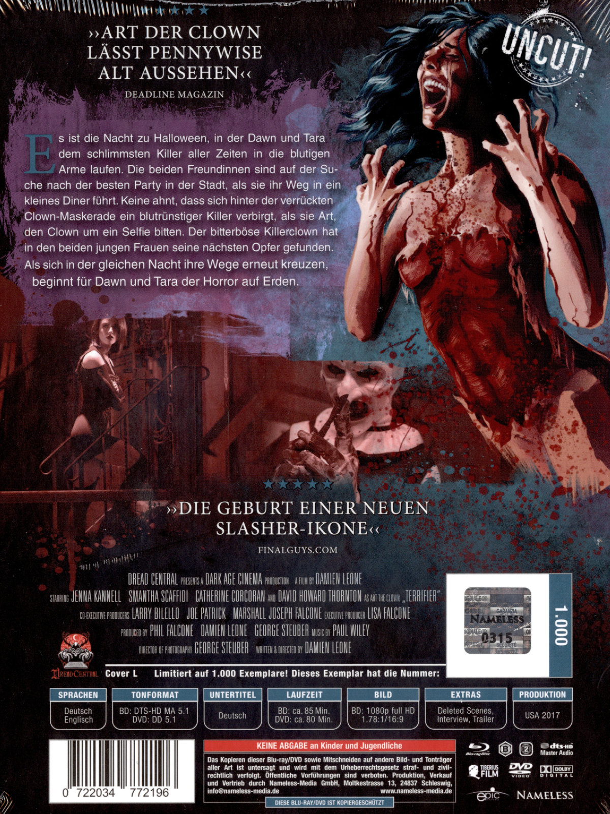 Terrifier - Uncut Mediabook Edition  (DVD+blu-ray) (L)