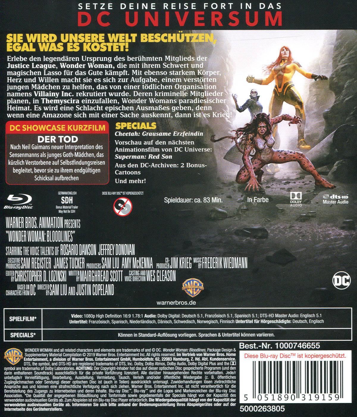 Wonder Woman - Bloodlines (blu-ray)