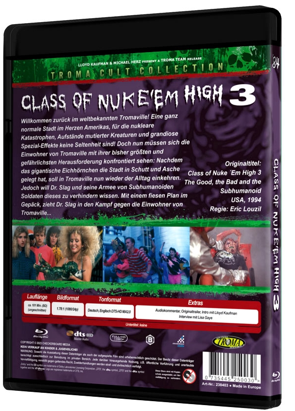 Class of Nuke Em High 3 - Uncut Edition  (blu-ray)