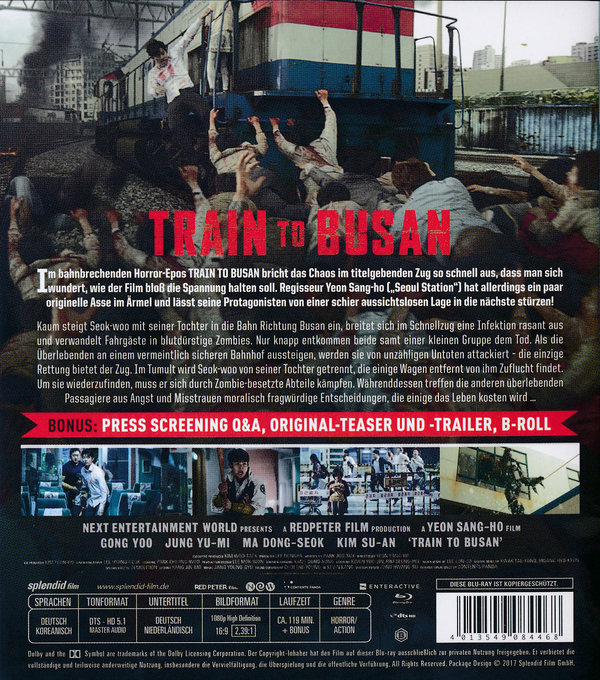 Train to Busan (blu-ray)