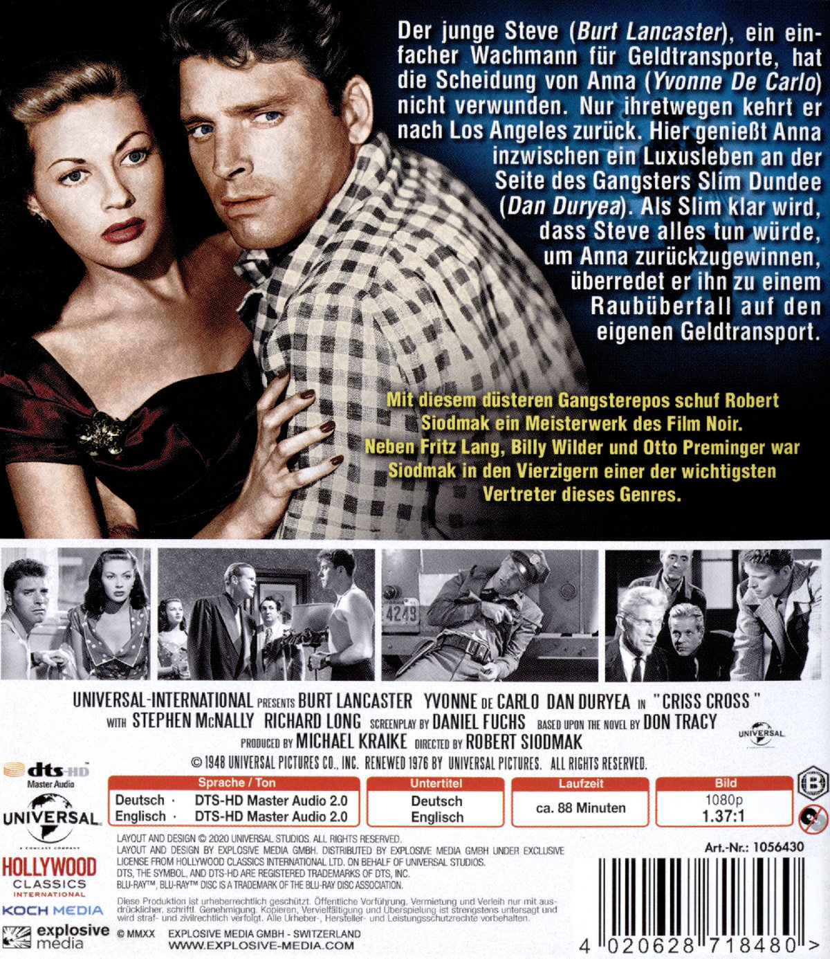 Gewagtes Alibi - Criss Cross (blu-ray)