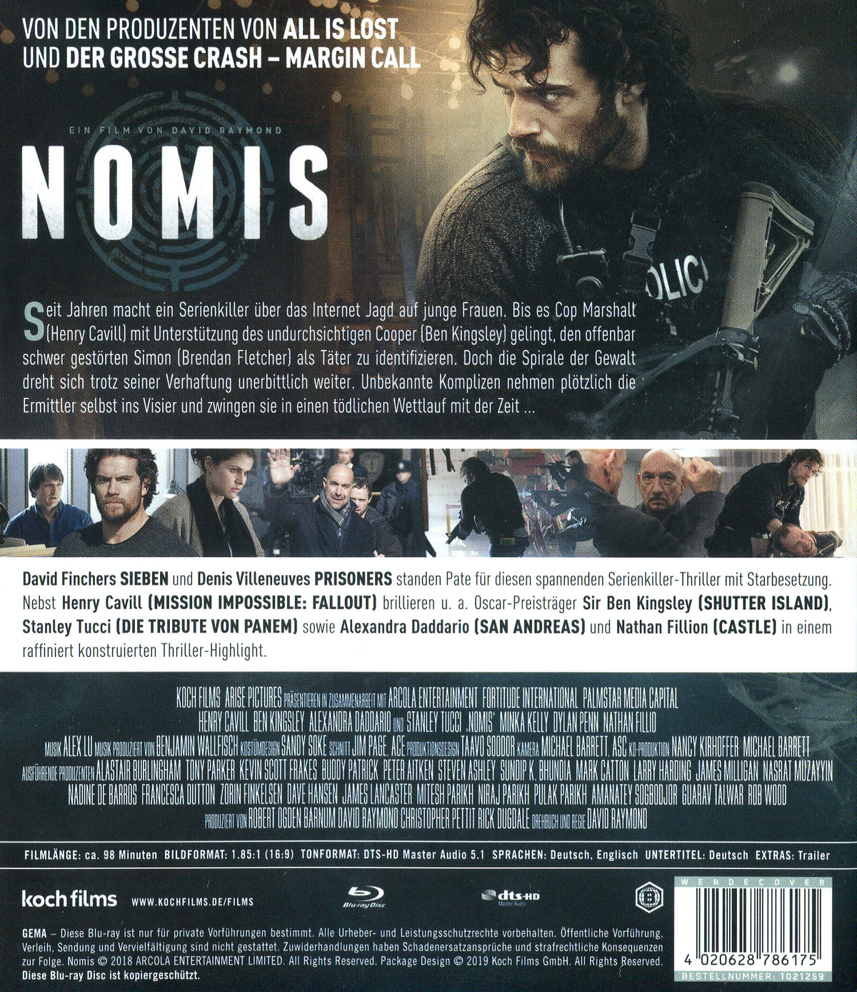 Nomis - Die Nacht des Jägers (blu-ray)