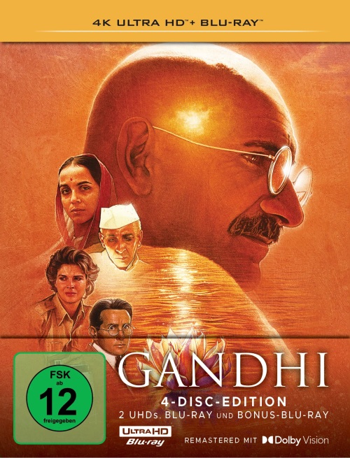 Gandhi - Uncut Steelbook Edition  (4K Ultra HD+blu-ray)