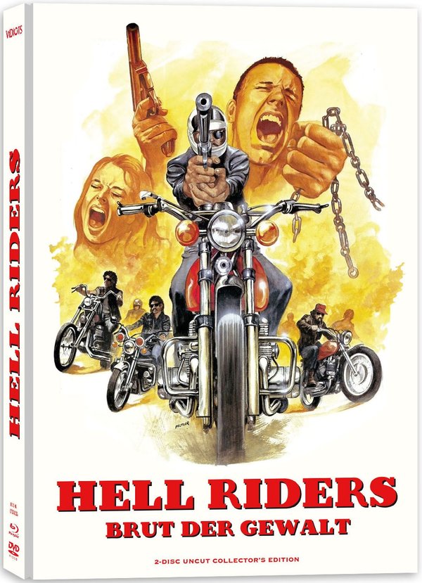 Hell Riders - Brut der Gewalt - Uncut Mediabook Edition (DVD+blu-ray) (B)