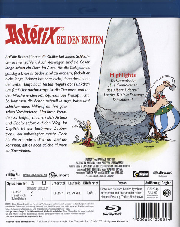 Asterix bei den Briten (blu-ray)