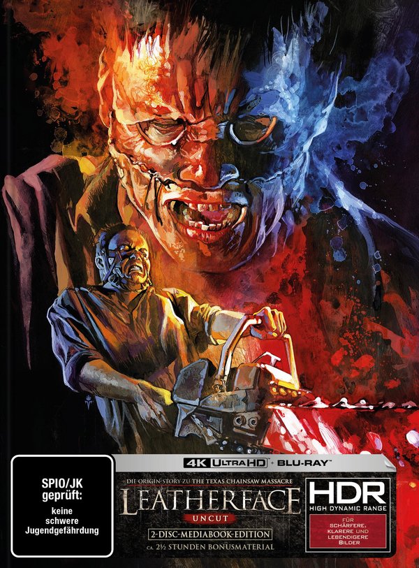 Leatherface - Uncut Mediabook Edition (4K Ultra HD+blu-ray)