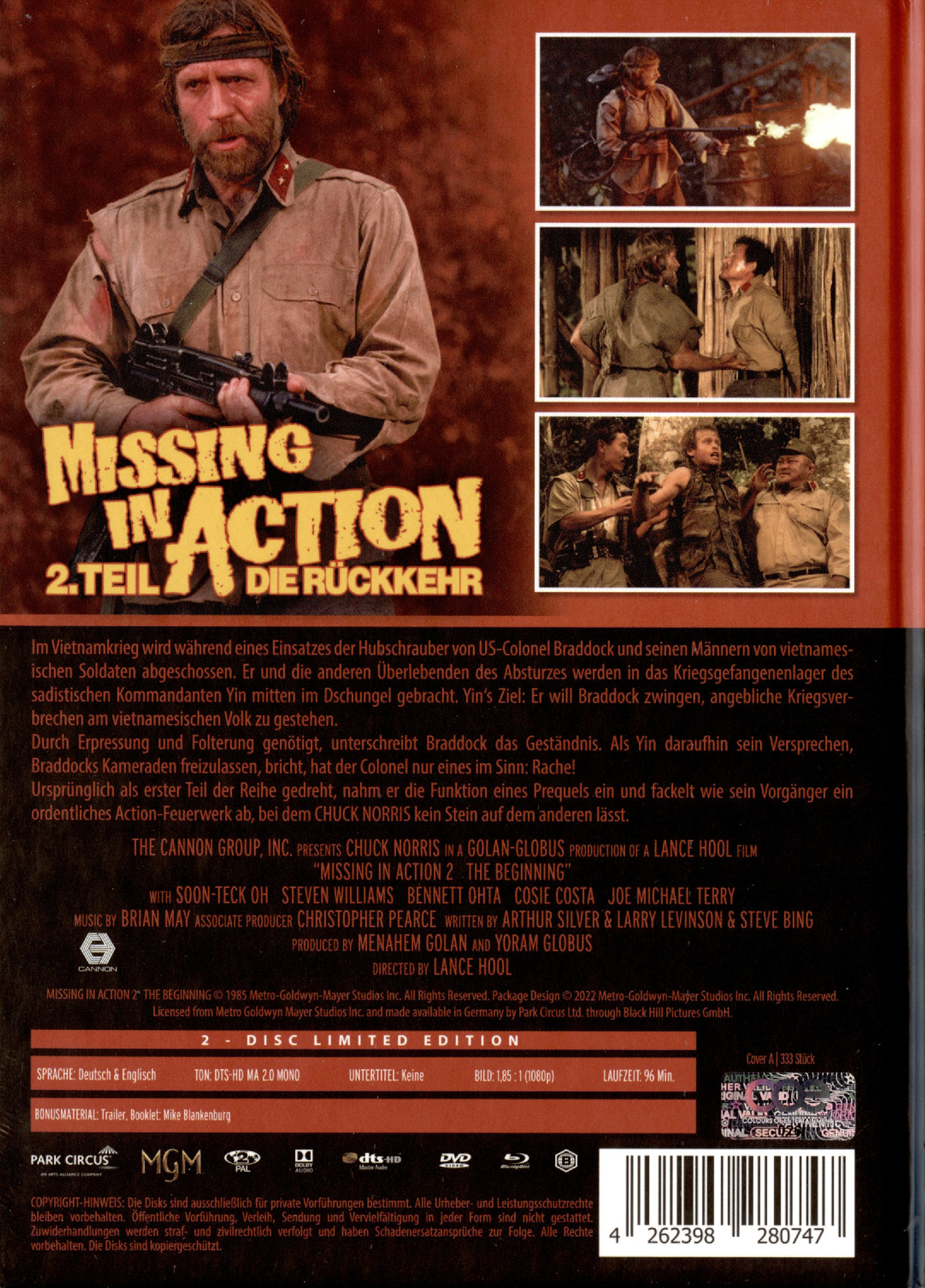 Missing in Action 2 - Die Rückkehr - Uncut Mediabook Edition (DVD+blu-ray) (A)