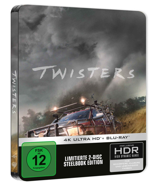 Twisters - Limited Steelbook Edition  (4K Ultra HD) + (Blu-ray)