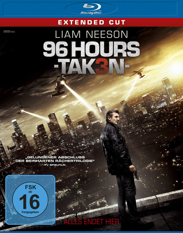 96 Hours - Taken 3 - Extended Cut (blu-ray)