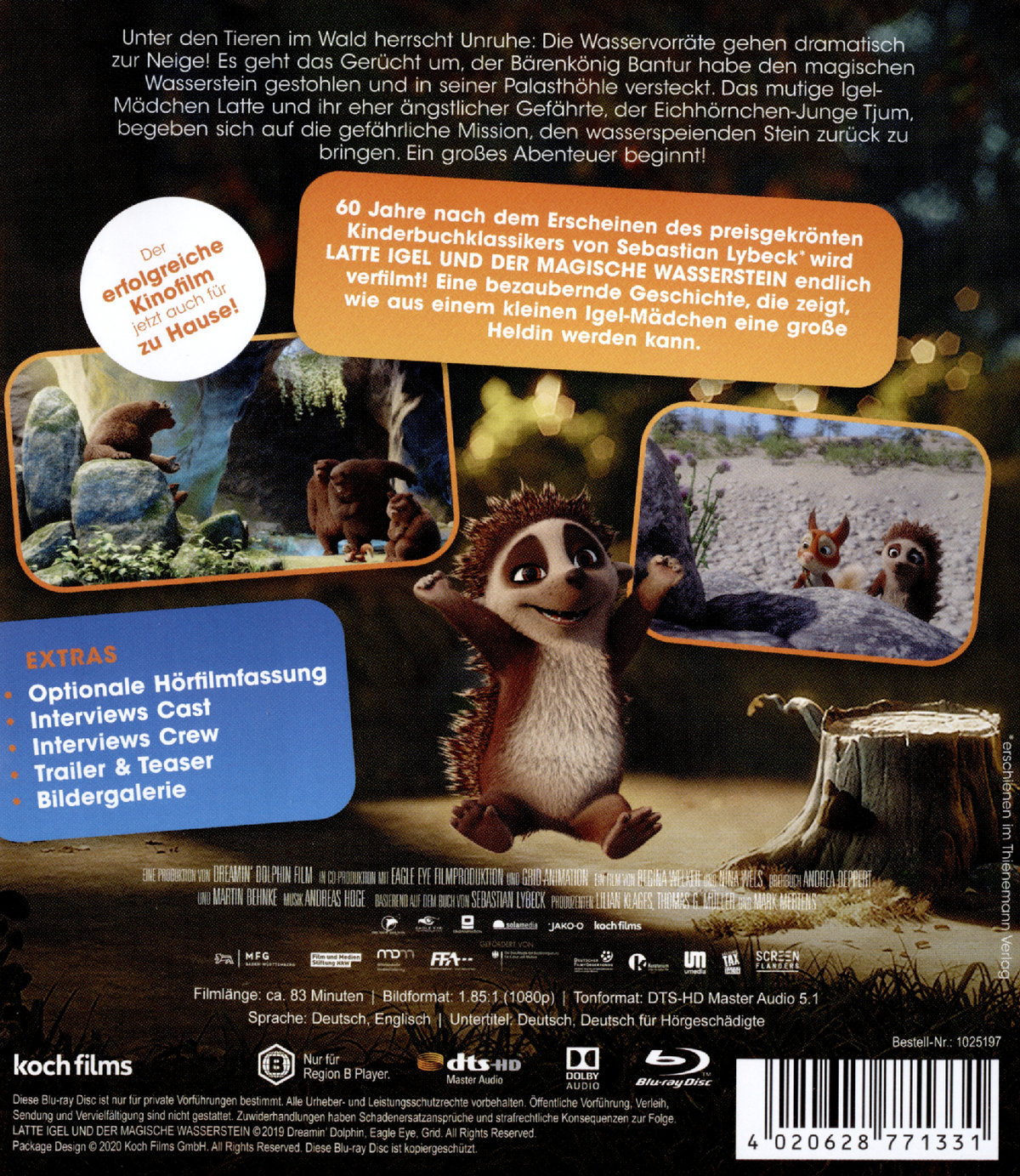 Latte Igel und der magische Wasserstein  (Blu-ray Disc)