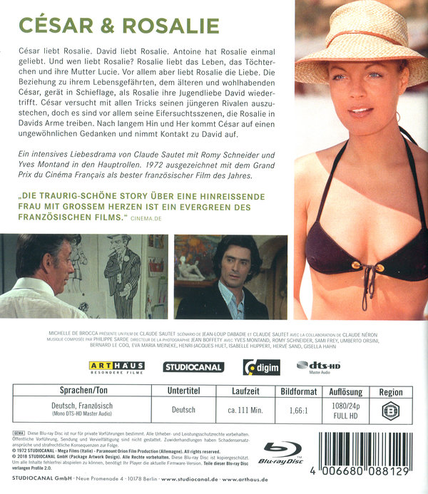 Cesar und Rosalie (blu-ray)