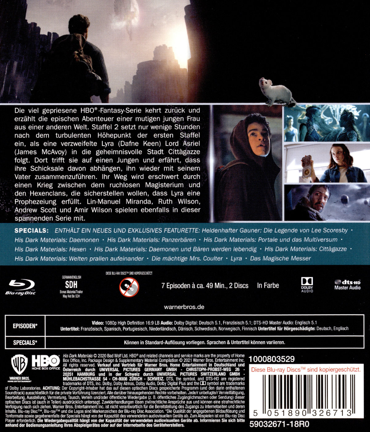 His Dark Materials - Staffel 2 (blu-ray)