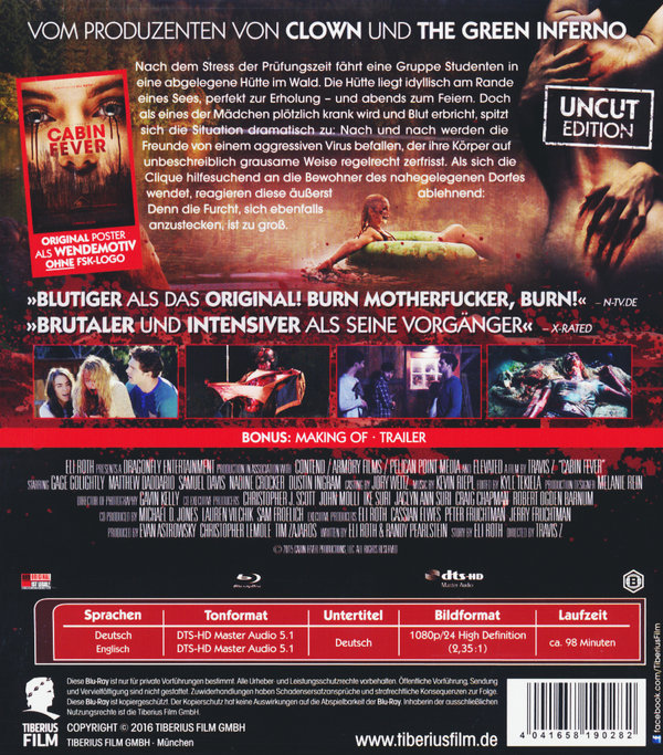 Cabin Fever - The New Outbreak - Uncut Edition (blu-ray)