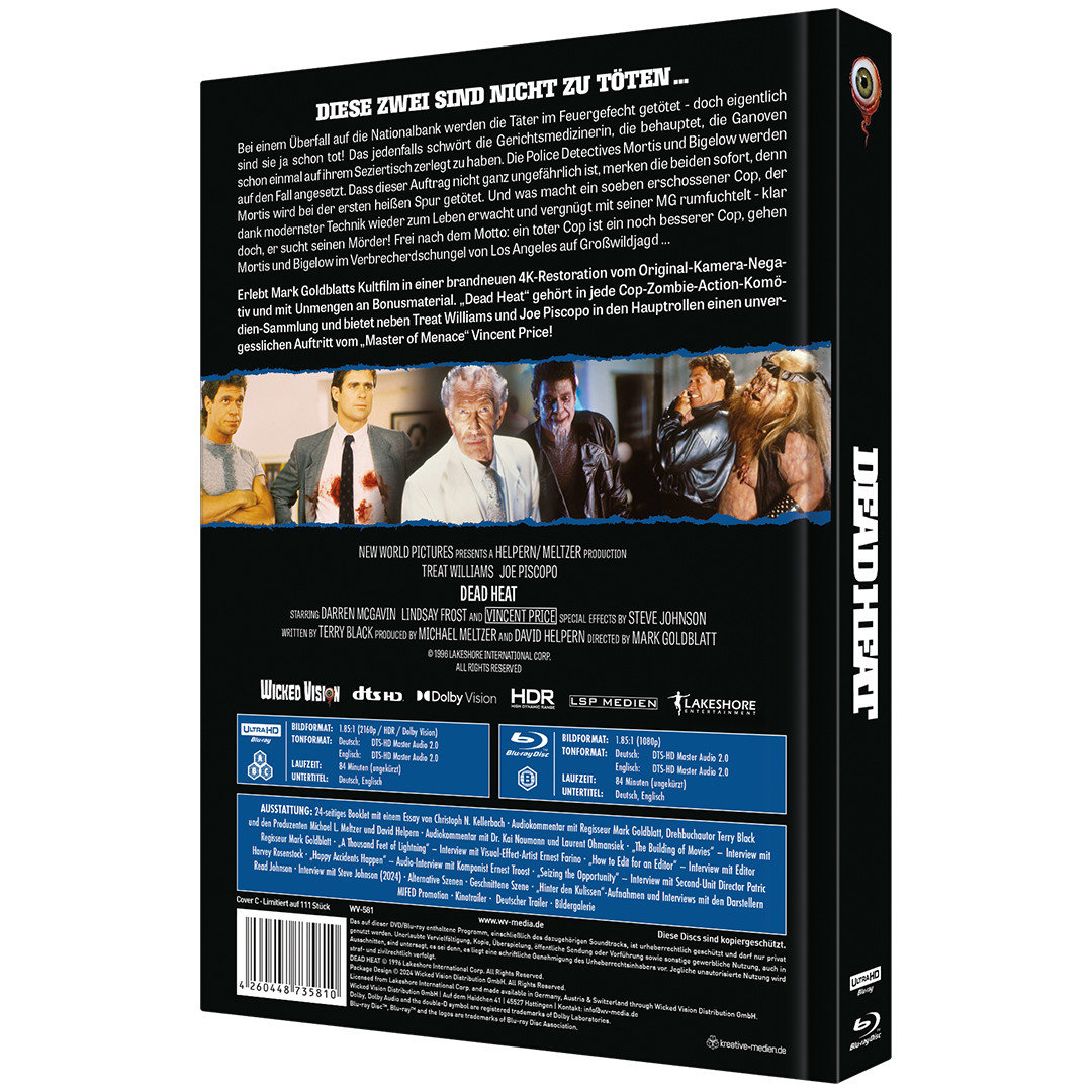 Dead Heat - Uncut Mediabook Edition  (4K Ultra HD+blu-ray) (C)