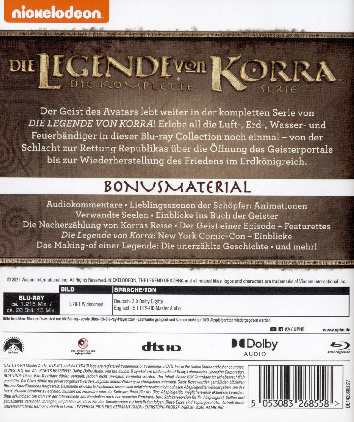 Die Legende von Korra - Komplettbox  [8 BRs]  (Blu-ray Disc)