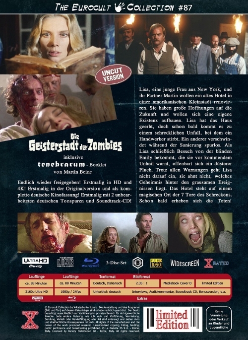 Geisterstadt der Zombies - Über dem Jenseits - Uncut Mediabook Edition  (4K Ultra HD+blu-ray) (D)