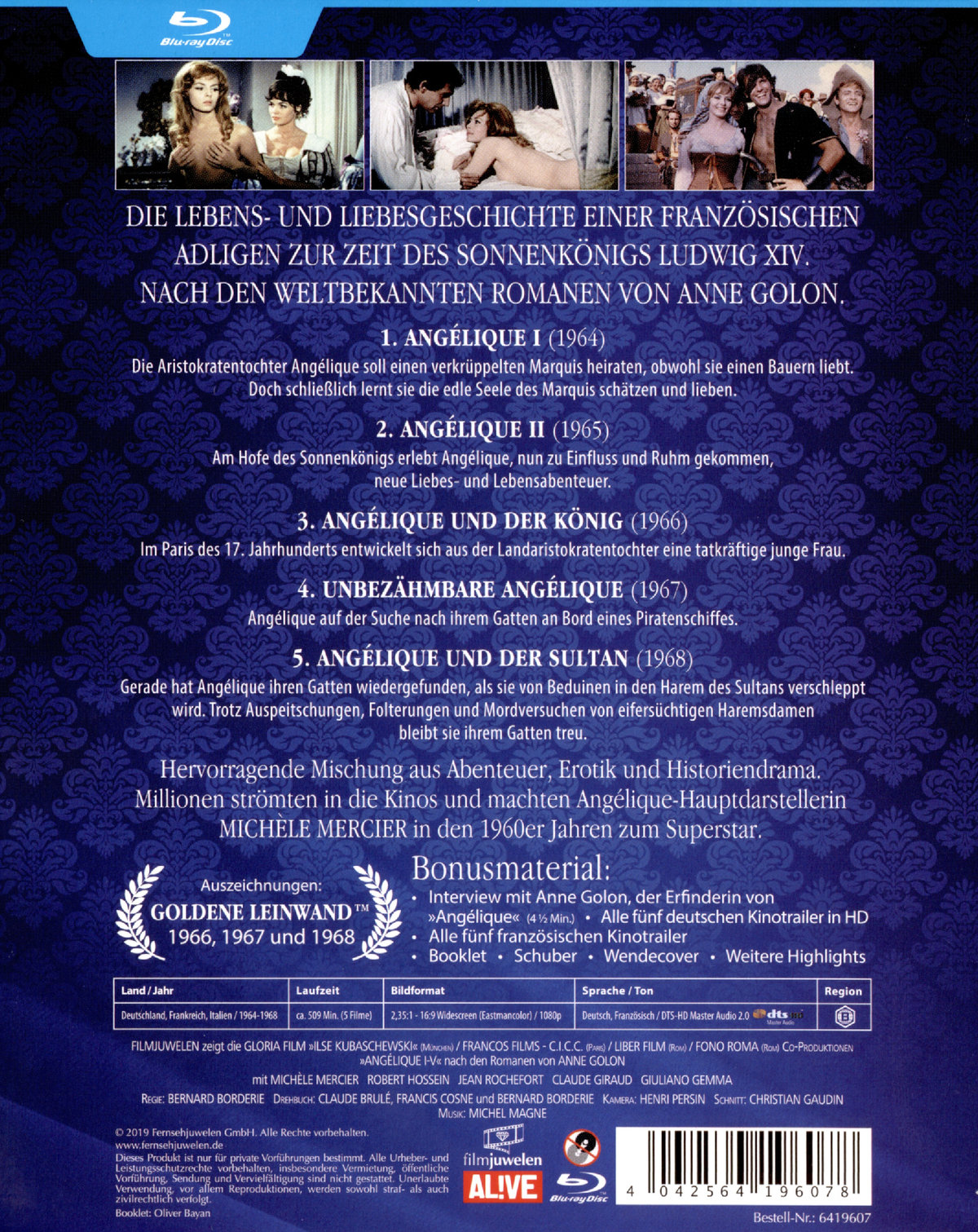 Angelique I-V - Gesamtedition (blu-ray)