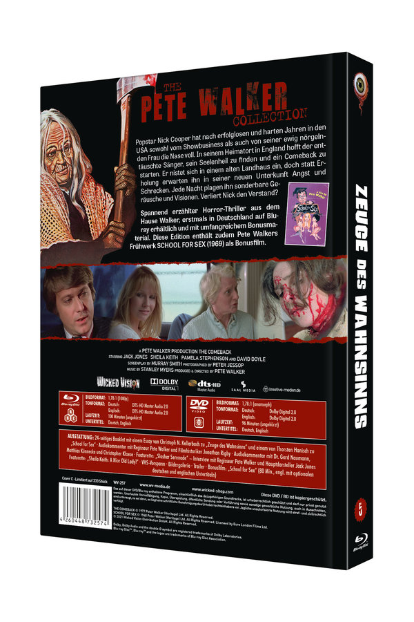 Zeuge des Wahnsinns - Uncut Mediabook Edition (DVD+blu-ray) (C)