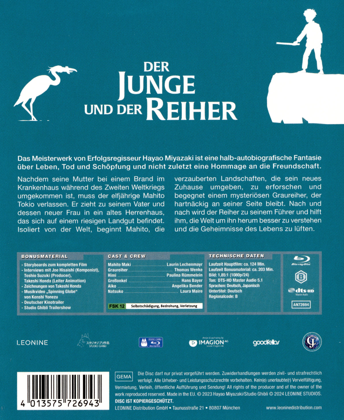 Der Junge und der Reiher - Limited Special Edition  (Blu-ray Disc)