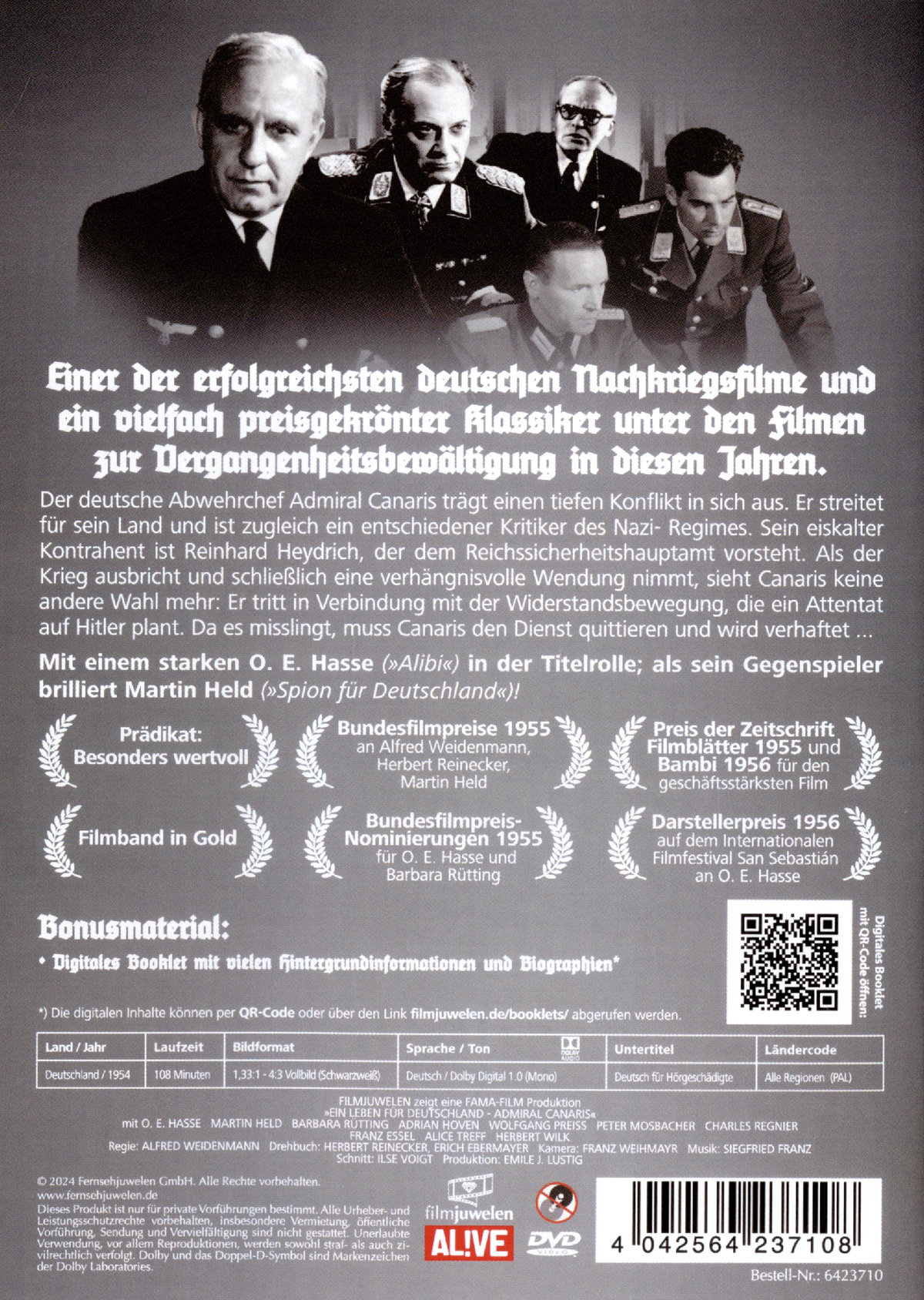 Ein Leben für Deutschland - Admiral Canaris (Neuauflage)  (DVD)