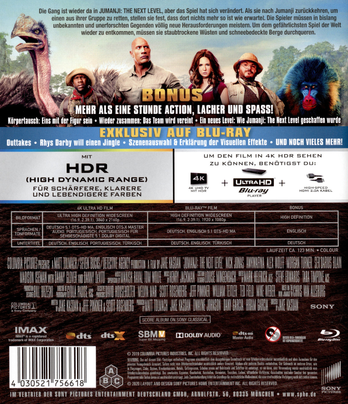 Jumanji - The Next Level (4K Ultra HD)