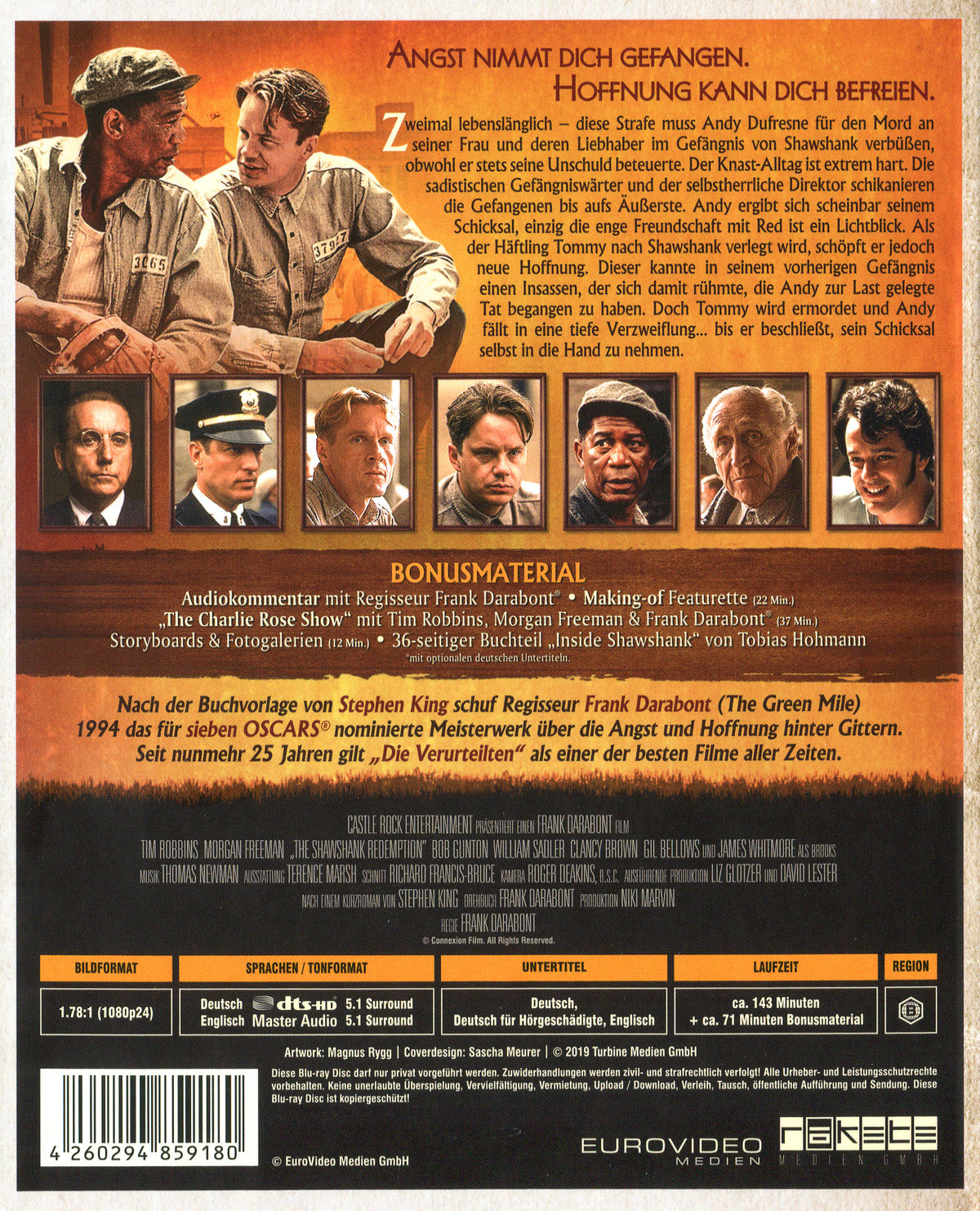 Verurteilten, Die - The Shawshank Redemption - Limited Digibook Edition (blu-ray)