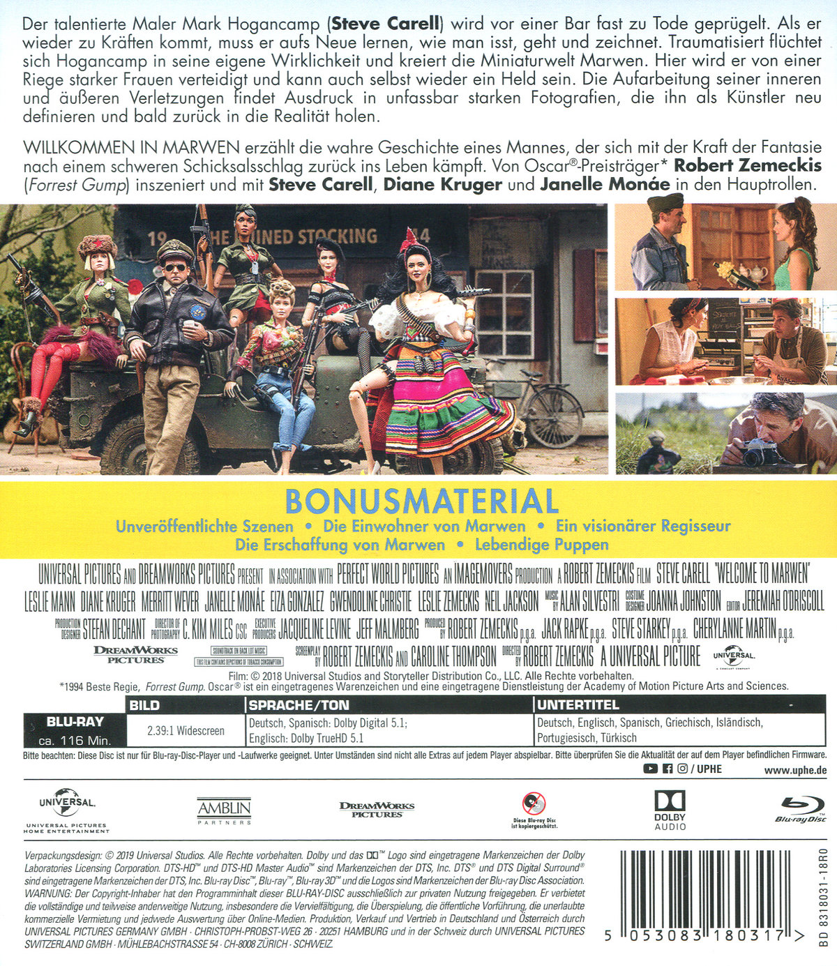 Willkommen in Marwen (blu-ray)