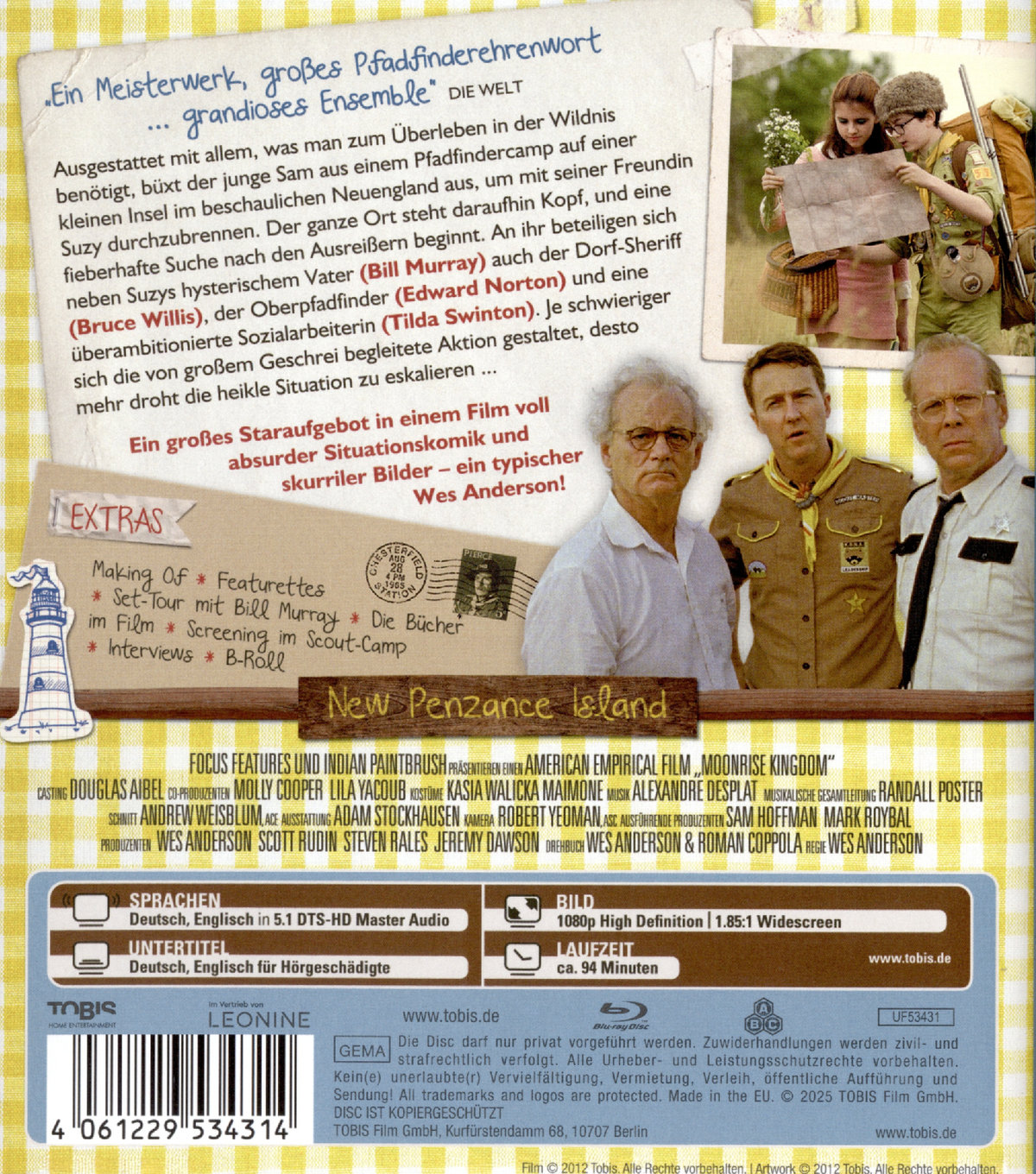 Moonrise Kingdom  (Blu-ray Disc)
