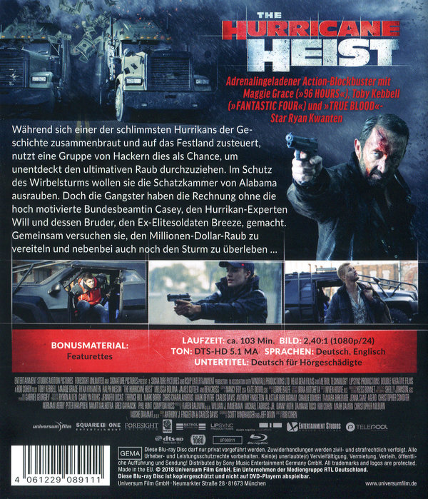 Hurricane Heist (blu-ray)