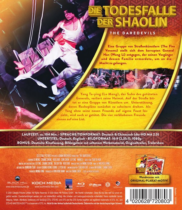 Todesfalle der Shaolin, Die - Shaw Brothers Collection (blu-ray)