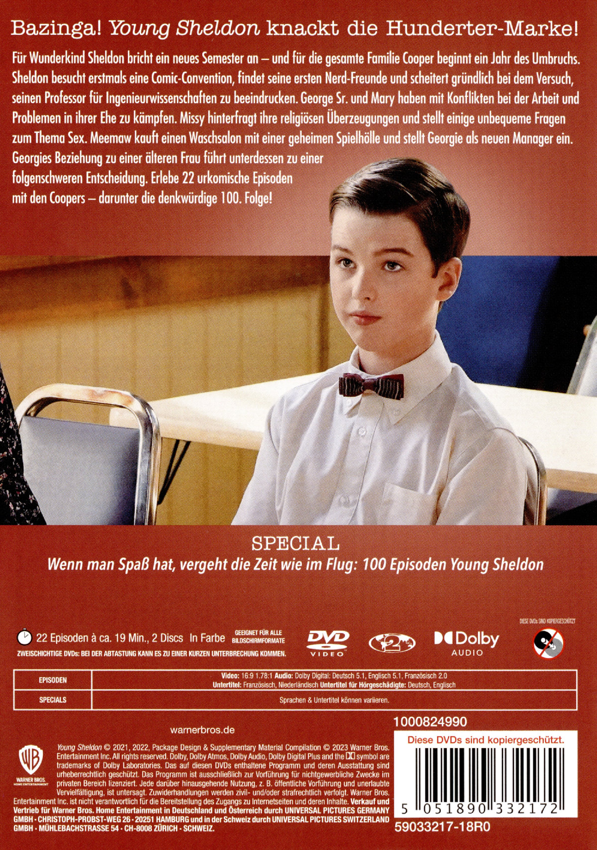 Young Sheldon: Staffel 5  [4 DVDs]  (DVD)