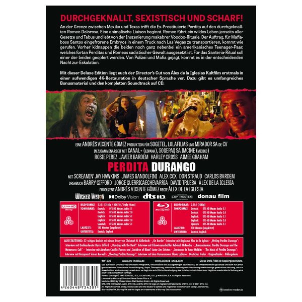 Perdita Durango - Uncut Mediabook Edition  (4K Ultra HD+blu-ray)
