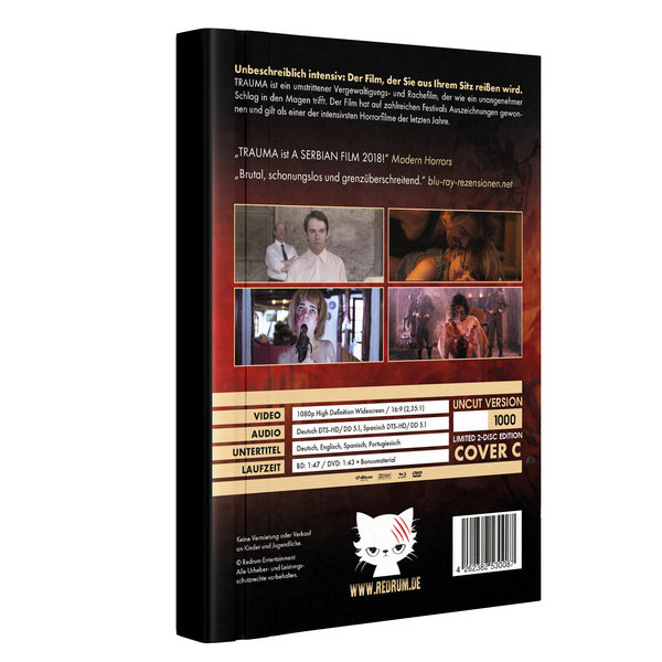 Trauma - Das Böse verlangt Loyalität - Uncut Mediabook Edition (DVD+blu-ray) (C)