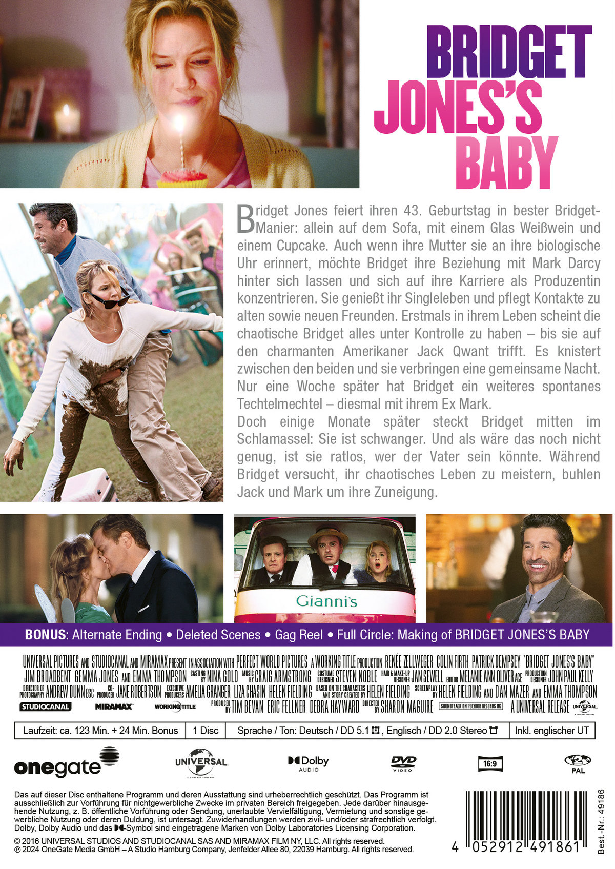 Bridget Jones' Baby  (DVD)