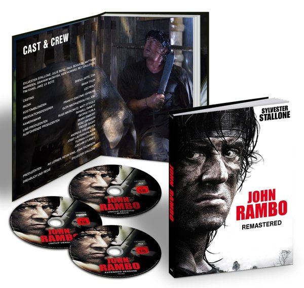 John Rambo - Limited Mediabook Edition  (4K Ultra HD+blu-ray)  (überarbeiterte Version)