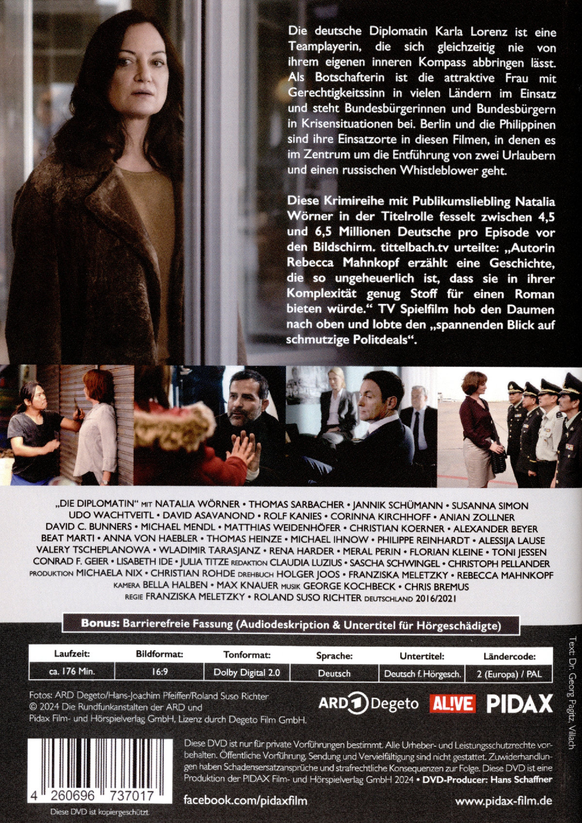 Die Diplomatin, Vol. 1 / Zwei Spielfilmfolgen der erfolgreichen Krimireihe mit Natalia Wörner  (DVD)