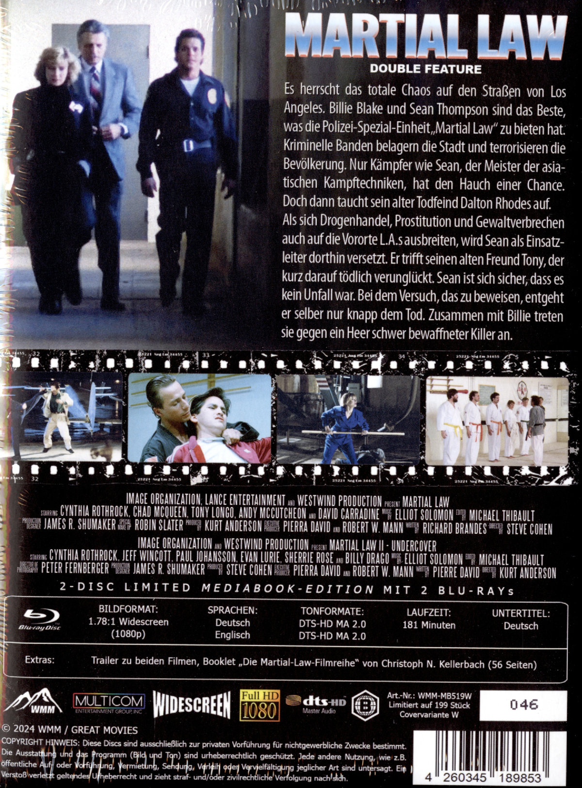 Martial Law 1+2 - Uncut Mediabook Edition  (blu-ray)  (Wattiert)