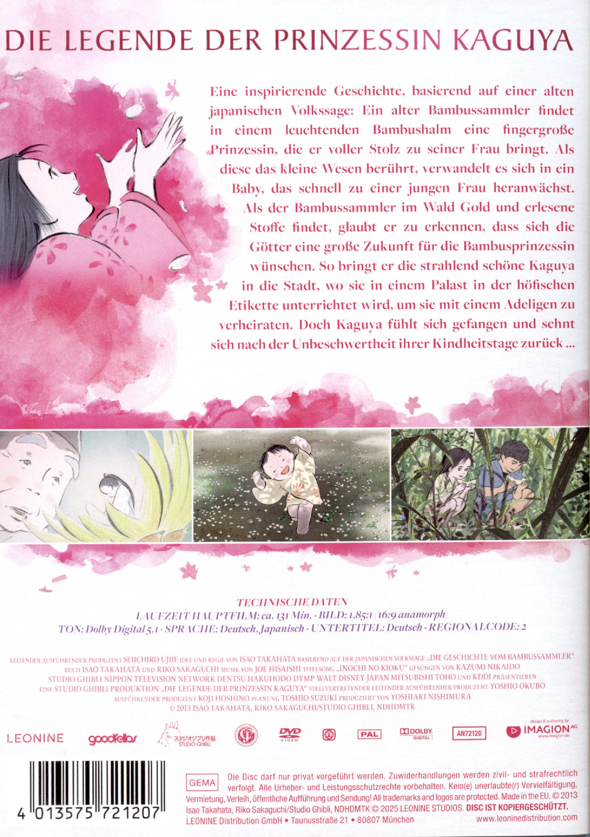 Die Legende der Prinzessin Kaguya - White Edition  (DVD)