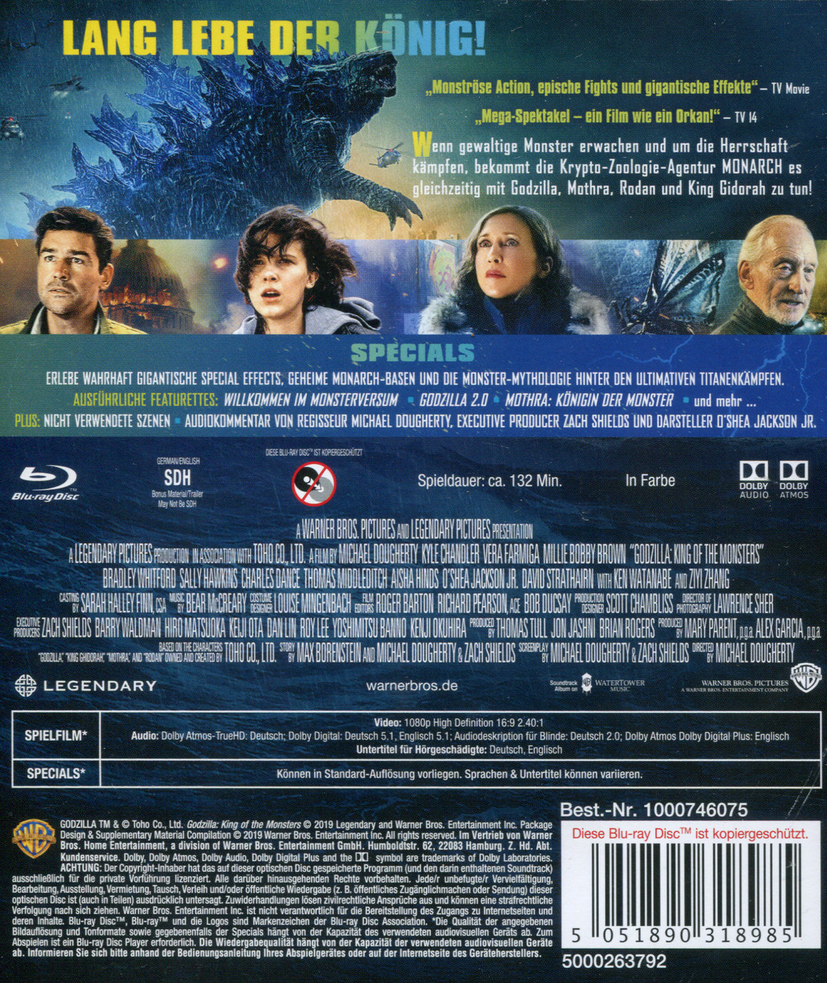 Godzilla 2 - King of the Monsters (blu-ray)