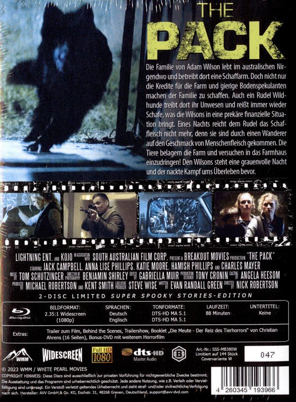 The Pack - Uncut Mediabook Edition - Limitiert auf 144 Stück  (+ Bonus-DVD mit weiterem Horrorfilm)  (blu-ray)