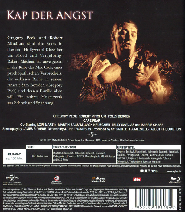 Kap der Angst - 1962 (blu-ray)