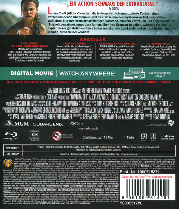 Tomb Raider (blu-ray)