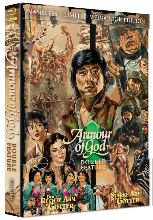 Armour of God 1+2 - Uncut Mediabook Bigbook Edition  (4K Ultra HD+blu-ray)