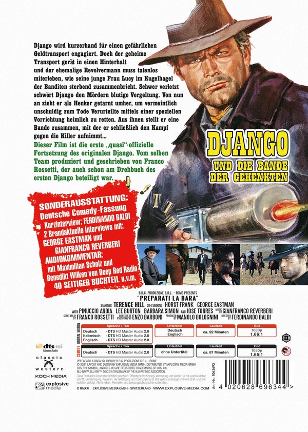 Django und die Bande der Gehenkten - Uncut Mediabook Edition (blu-ray) (B)