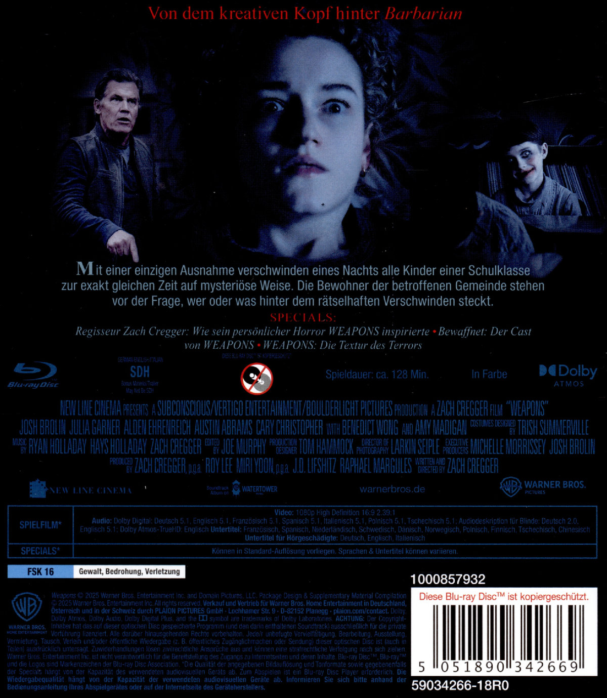 Weapons - Die Stunde des Verschwindens  (Blu-ray Disc)