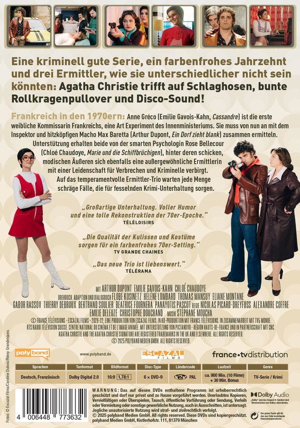 Agatha Christie: Mörderische Spiele - Die 70er. Die komplette Serie mit allen 10 Filmen  [6 DVDs]  (DVD)