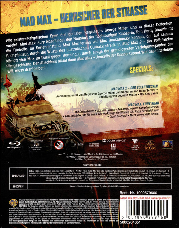 Mad Max Collection (blu-ray)