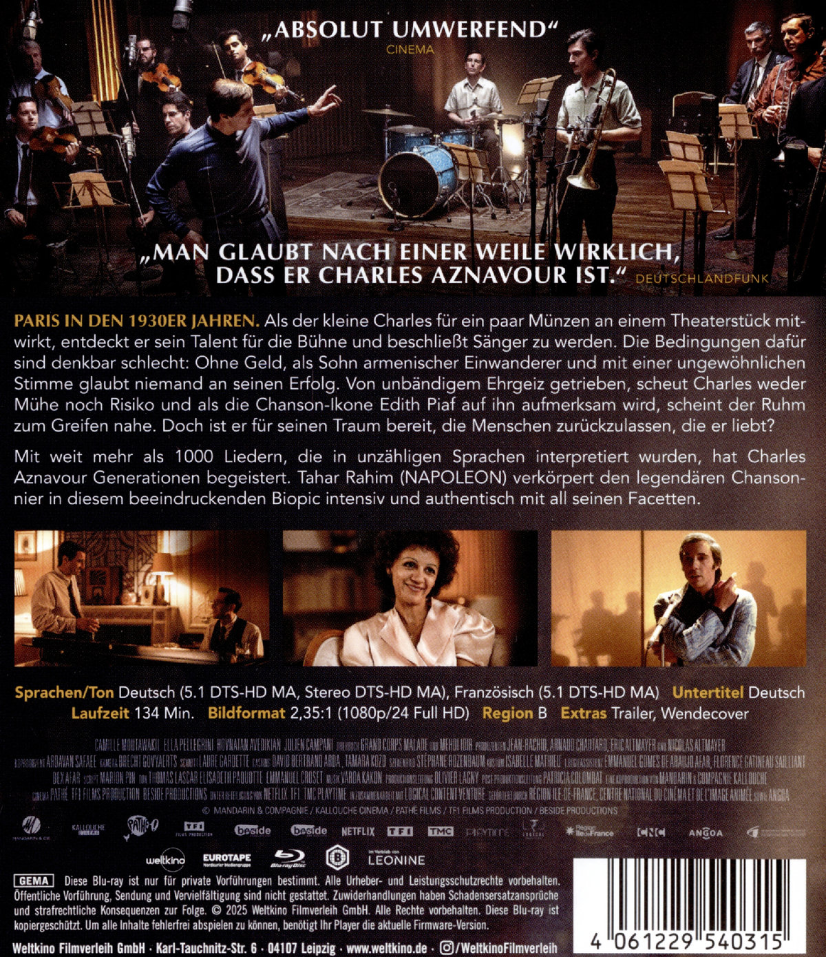 Monsieur Aznavour  (Blu-ray Disc)