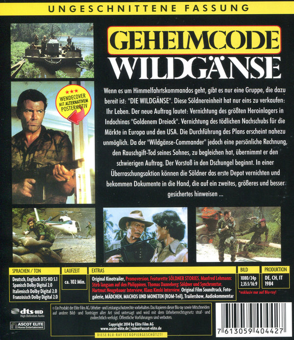 Geheimcode Wildgänse (blu-ray)