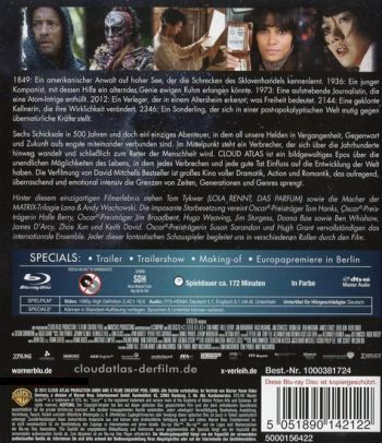 Cloud Atlas (blu-ray)